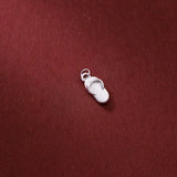 TrustDavis S999 Sterling Silver Slipper Charm Pendant DIY Necklace Bracelet