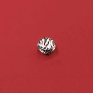 TrustDavis Sterling Silver 12mm Round Bead Charm - DIY Jewelry HY389