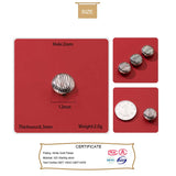 TrustDavis Sterling Silver 12mm Round Bead Charm - DIY Jewelry HY389