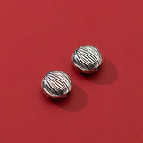 TrustDavis Sterling Silver 12mm Round Bead Charm - DIY Jewelry HY389