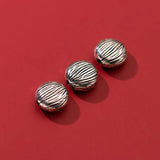 TrustDavis Sterling Silver 12mm Round Bead Charm - DIY Jewelry HY389