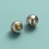 TrustDavis Sterling Silver Ball Beads DIY Bracelet Necklace Jewelry DZ955