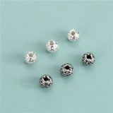 TrustDavis Sterling Silver Ball Bracelet Pendant Geometric Charm Beads Jewelry