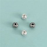 TrustDavis Sterling Silver Ball Bracelet Pendant Geometric Charm Beads Jewelry