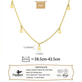 TrustDavis 925 Silver Round Choker Necklace Chain Charm Women Jewelry ED332