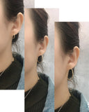 TrustDavis S925 Sterling Silver Hoop Earrings for Women Jewelry