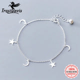 TrustDavis Moon Star Charm Anklets Foot Jewelry