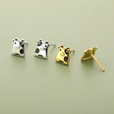 TrustDavis 925 Sterling Silver Cow Sweet Stud Earring Gift DA3190