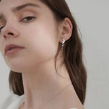 925 Sterling Silver Moon Star Stud Earrings for Daughter Girl
