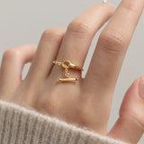 TrustDavis 925 Sterling Silver Open Ring Gift for Women Daughter