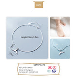 925 Sterling Silver Mermaid Tail Anklet for Women