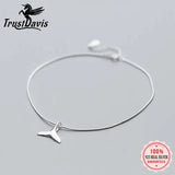 925 Sterling Silver Mermaid Tail Anklet for Women