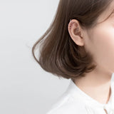 925 Sterling Silver Twist Ear Cuff Clip On Earrings