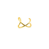 925 Sterling Silver Twist Ear Cuff Clip On Earrings