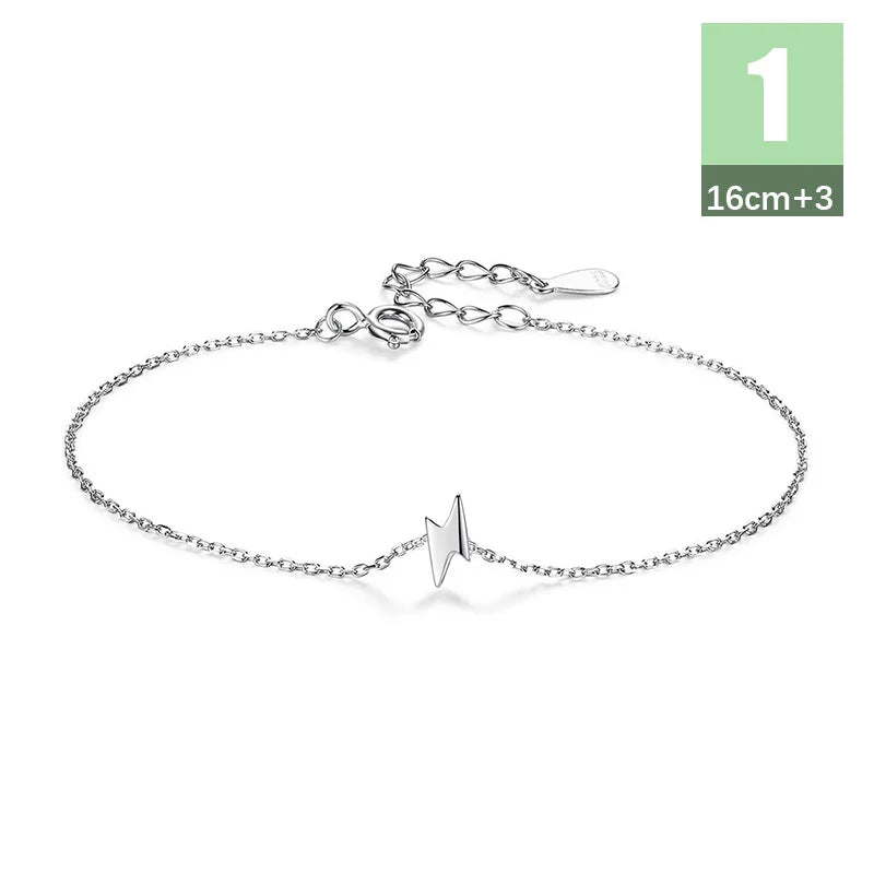 925 Sterling Silver Double Layer Beads Bracelet for Women
