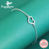 925 Sterling Silver Heart Bracelet Women's Jewelry Gift