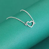 925 Sterling Silver Heart Bracelet Women's Jewelry Gift