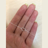 925 Sterling Silver Heart Bracelet Women's Jewelry Gift