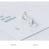 925 Sterling Silver Star Ear Cuff Clip Earrings for Women - DS489