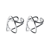 925 Sterling Silver Star Ear Cuff Clip Earrings for Women - DS489