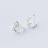 925 Sterling Silver Star Ear Cuff Clip Earrings for Women - DS489
