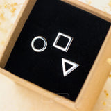925 Silver Tiny Stud Earrings for Girls Kids Lady DS46