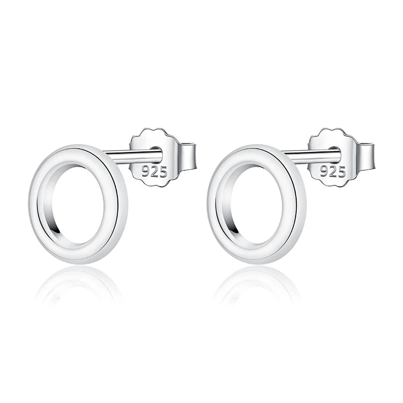 925 Silver Tiny Stud Earrings for Girls Kids Lady DS46