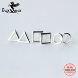 925 Silver Tiny Stud Earrings for Girls Kids Lady DS46