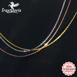 925 Silver Cross Chain Necklace for Women