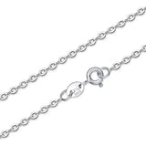 925 Silver Cross Chain Necklace for Women