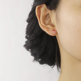925 Silver Tiny Asymmetric Candy Letter Stud Earrings for Girls