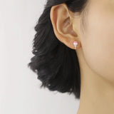 925 Silver Tiny Asymmetric Candy Letter Stud Earrings for Girls