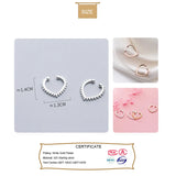 925 Silver Heart Clip-on Earrings Ear Cuff Nose Ring for Women