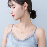 925 Silver Moon&Star Pendant Necklace Love Gift For Women