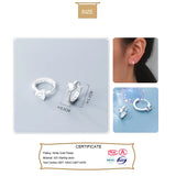 925 Silver Love Heart CZ Ear Cuff Clip Earring