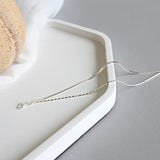 Trusta 925 Sterling Silver Double Layer Beads Bracelet for Women DS2291