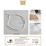 Trusta 925 Sterling Silver Double Layer Beads Bracelet for Women DS2291