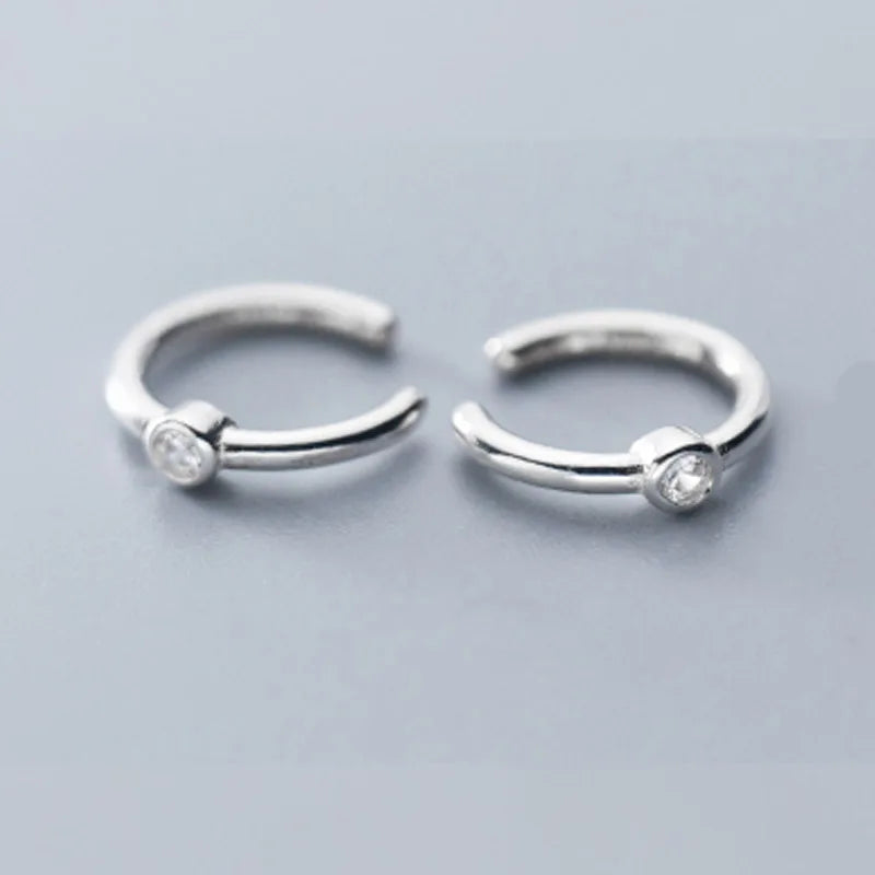 925 Silver CZ Ear Cuff Clip Earring for Women DS2339