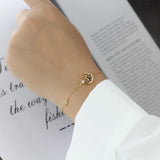 925 Silver Unicorn Stars Moon CZ Bracelet For Women Gift