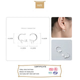 Trusta 925 Silver Asymmetric Cat Stud Earrings For Women Girls Kids