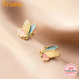 925 Silver Butterfly Stud Earrings Wedding Party Jewelry