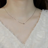 Trustdavis 925 Sterling Silver 4mm Beads Pendant Necklace Gift DS843