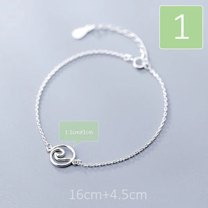 Trustdavis 925 Silver Round Bracelet Women Gift DA68