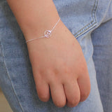 Trustdavis 925 Silver Round Bracelet Women Gift DA68