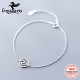 Trustdavis 925 Silver Round Bracelet Women Gift DA68