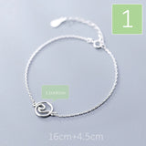 Trustdavis 925 Silver Round Bracelet Women Gift DA68