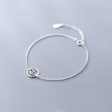 Trustdavis 925 Silver Round Bracelet Women Gift DA68