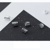 Trustdavis 925 Silver 3 4 5 Layer Ear Cuff Clip On Earrings