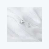 Trustdavis 925 Silver Small Rose Flower Stud Earrings DA127