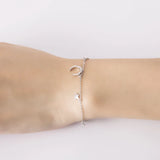 Trustdavis 925 Sterling Silver Bracelet Moon&Stars Real Silver Jewelry